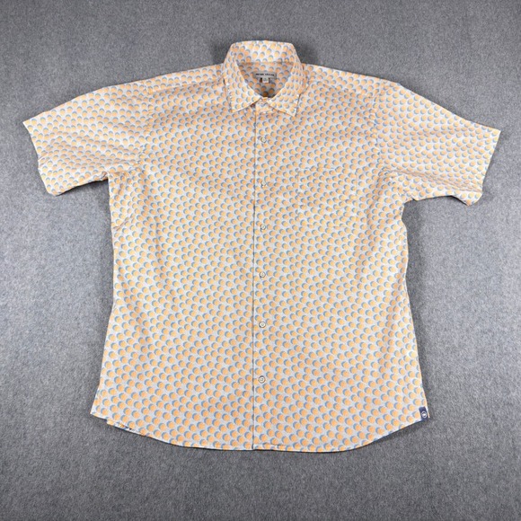 Peter Millar Other - PETER MILLAR Mens L Umbrella‎ Throwing Shade Shirt Button Short Sleeve